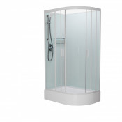 Душевая кабина Frank F412/1L White левая без крыши 120х80